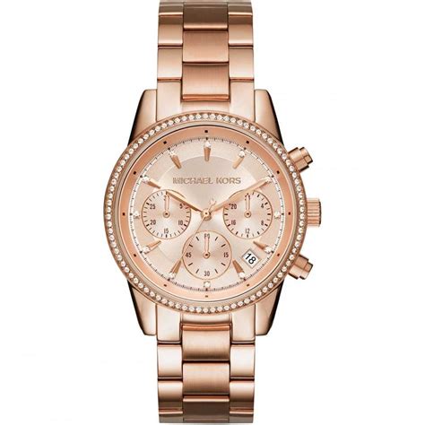 michael kors armbanduhr damen gold|michael kors rose gold.